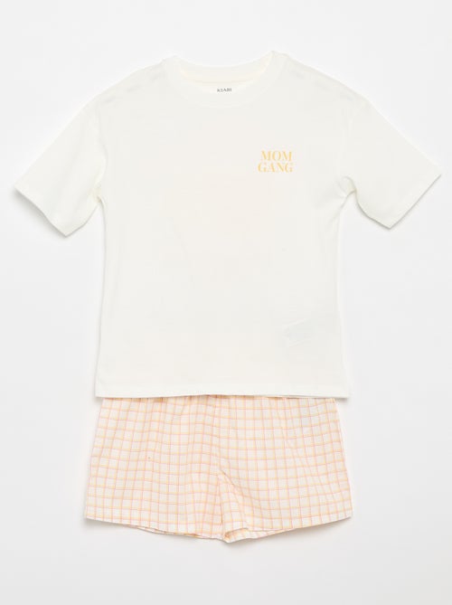 2-delige korte pyjamaset - Kiabi