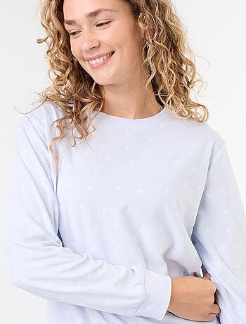 2-delige lange fleece pyjamaset