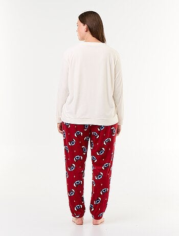 2-delige lange fleece pyjamaset 'Disney' 'Stitch'