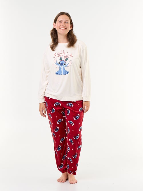 2-delige lange fleece pyjamaset 'Disney' 'Stitch' - Kiabi 2-delige lange fleece pyjamaset 'Disney' 'Stitch' - Kiabi