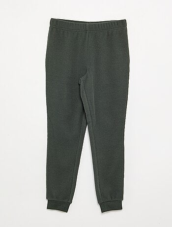 2-delige lange gewafelde pyjamaset