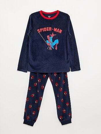 2-delige lange 'Spiderman' pyjamaset van fleece