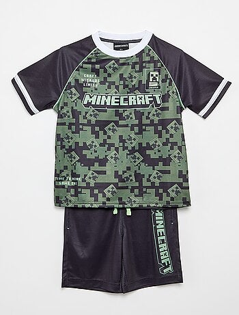 2-delige 'Minecraft' set met bermuda en T-shirt