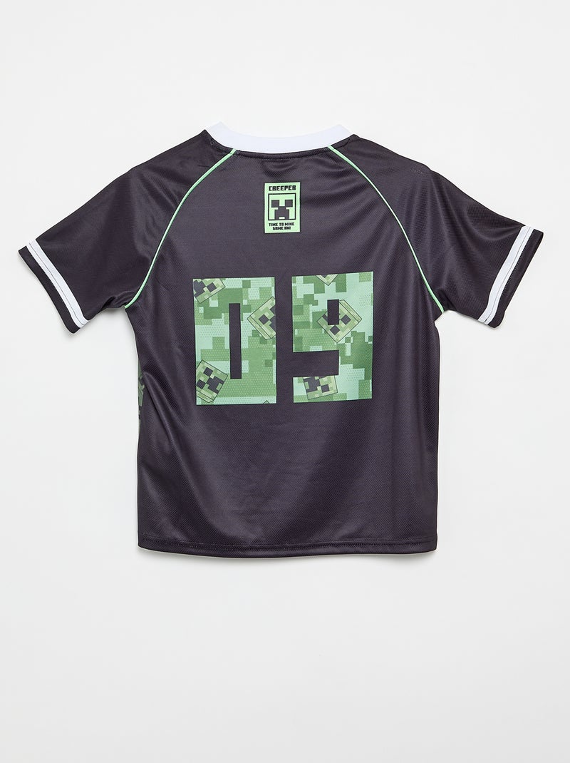 2-delige 'Minecraft' set met bermuda en T-shirt Zwart - Kiabi