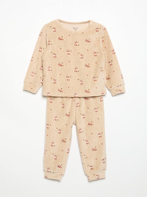 2-delige pyjama - Sweatshirt + broek - Kiabi