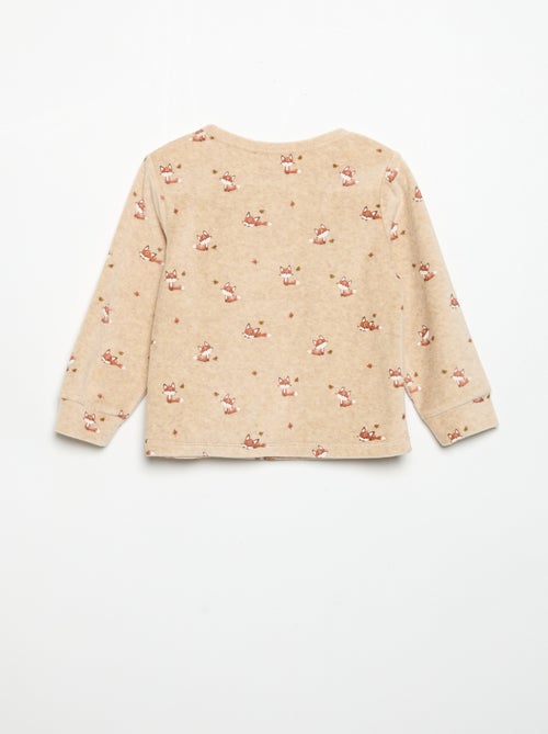 2-delige pyjama - Sweatshirt + broek - Kiabi