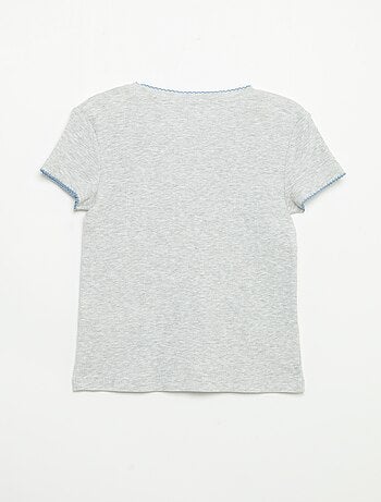 2-delige pyjama - T-shirt met korte mouwen + gestreepte broek
