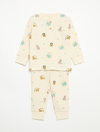 2-delige pyjamaset - T-shirt met lange mouwen + broek