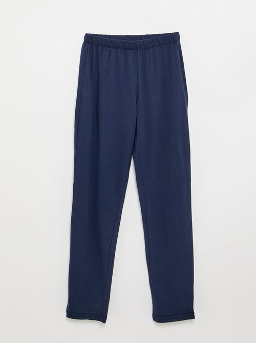 2-delige pyjama - T-shirt met lange mouwen + broek - Kiabi