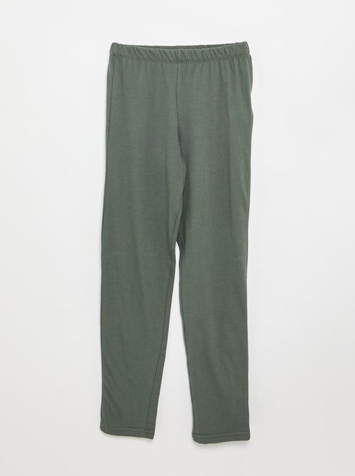 2-delige pyjama - T-shirt met lange mouwen + broek - Kiabi
