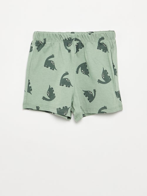 2-delige pyjama - T-shirt + short - Kiabi