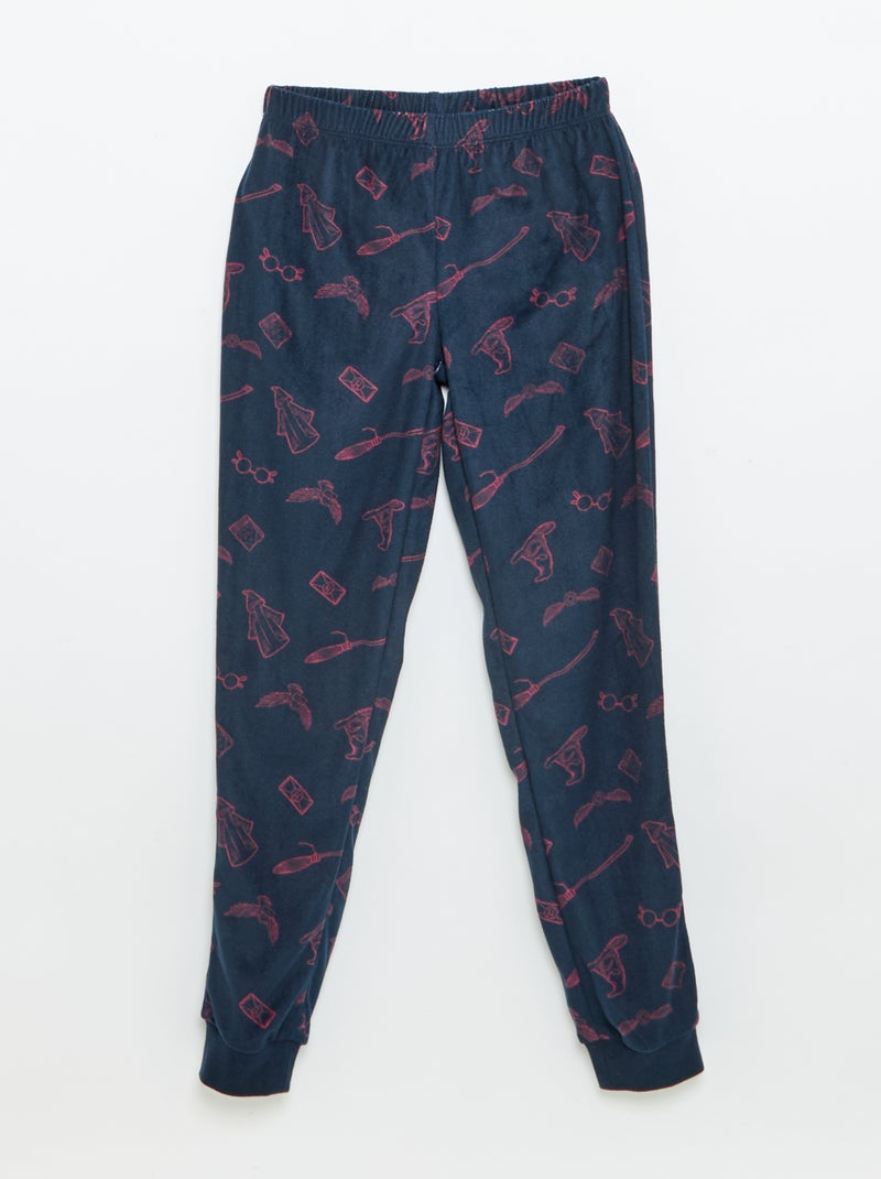 2-delige pyjama 'Harry Potter' - T-shirt met lange mouwen + broek Blauw - Kiabi