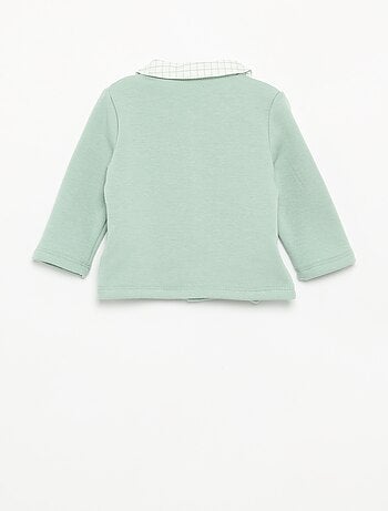 2-delige pyjama met fluweellook
