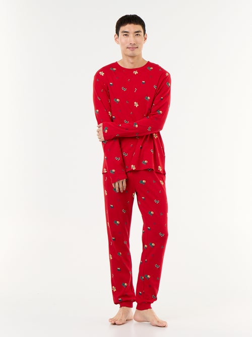 2-delige pyjama met T-shirt en broek 'Kerst' - Kiabi