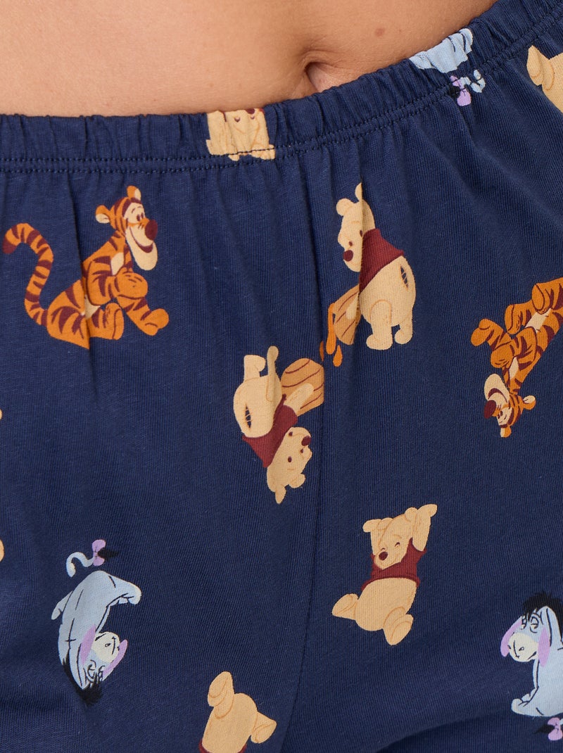 2-delige pyjama met 'Winnie de Poeh'-print Blauw - Kiabi