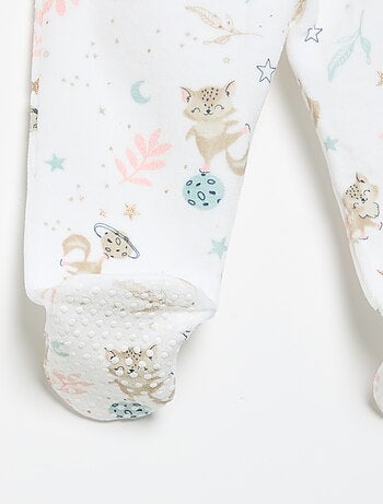 2-delige pyjama 'Petit Béguin' - T-shirt met lange mouwen + broek met voetjes