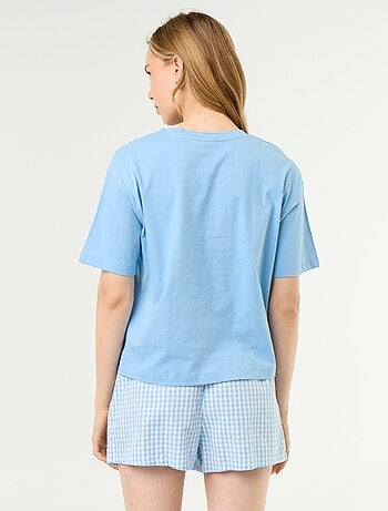 2-delige pyjamaset van katoenen jersey - T-shirt + short
