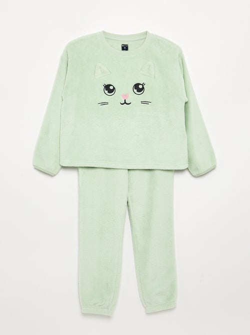 2-delige pyjama van koraalfleece - Sweatshirt + broek - Kiabi 2-delige pyjama van koraalfleece - Sweatshirt + broek - Kiabi
