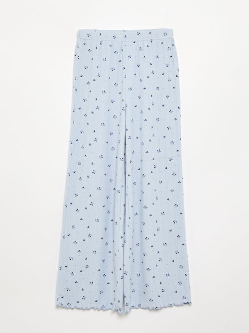 2-delige pyjama van pointellebreisel - Kiabi