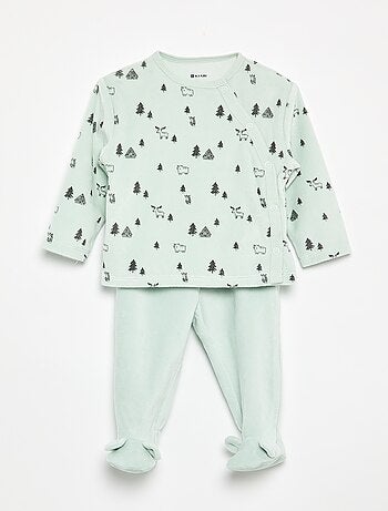 2-delige pyjama van velours