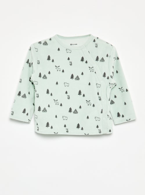 2-delige pyjama van velours - Kiabi