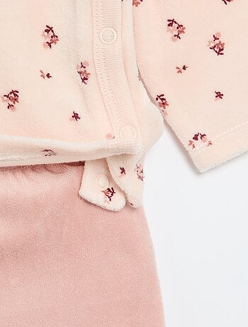2-delige pyjama van velours