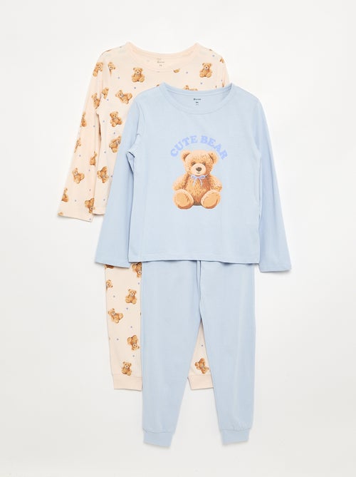 2-delige pyjamaset - set van 2 - Kiabi