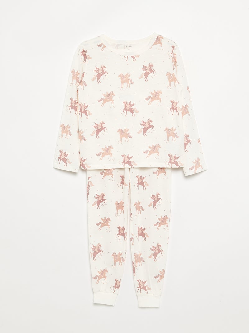2-delige pyjamaset - set van 2 Rose - Kiabi