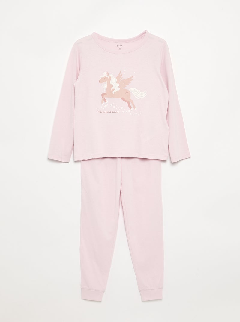 2-delige pyjamaset - set van 2 Rose - Kiabi