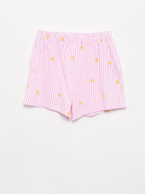 2-delige pyjamaset - short + T-shirt - Kiabi 2-delige pyjamaset - short + T-shirt - Kiabi