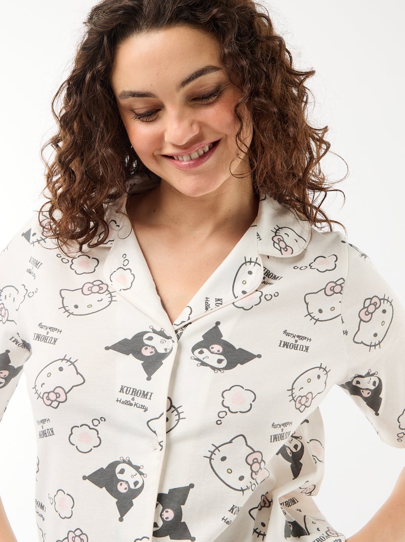 2-delige pyjamaset 'Hello Kitty' Paars - Kiabi