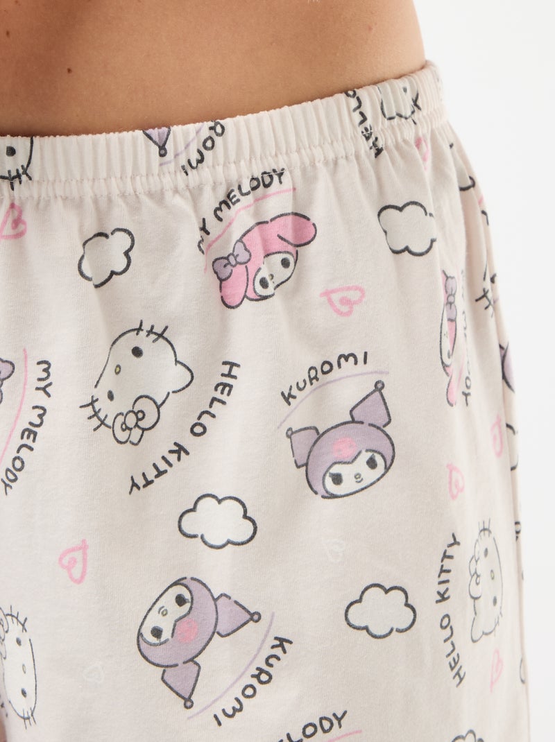 2-delige pyjamaset 'Hello Kitty' Wit - Kiabi