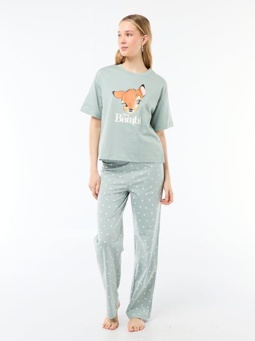 2-delige pyjamaset met 'Bambi'-print - Kiabi