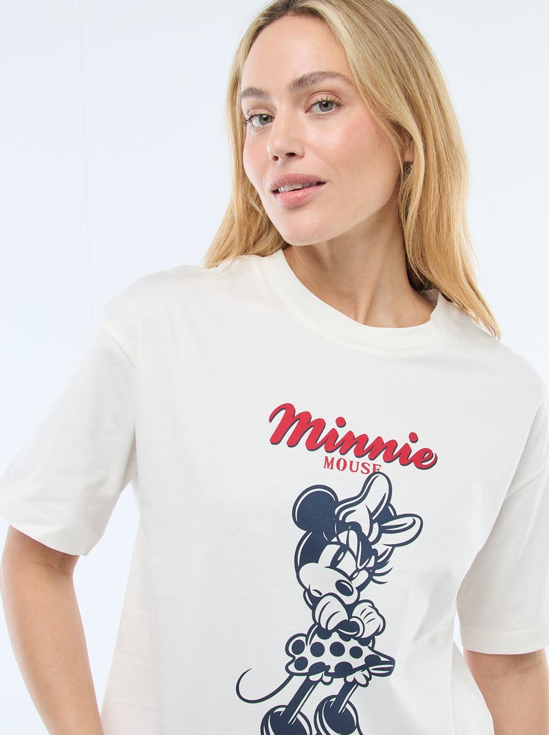 2-delige pyjamaset met 'Minnie' print Wit - Kiabi