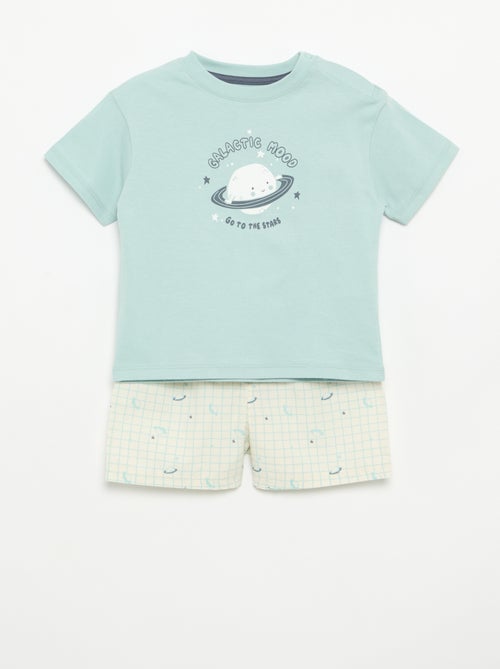 2-delige pyjamaset met short en T-shirt - Kiabi