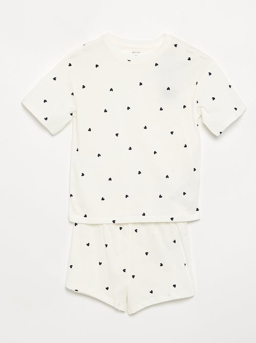 2-delige pyjamaset met short en T-shirt - Kiabi 2-delige pyjamaset met short en T-shirt - Kiabi
