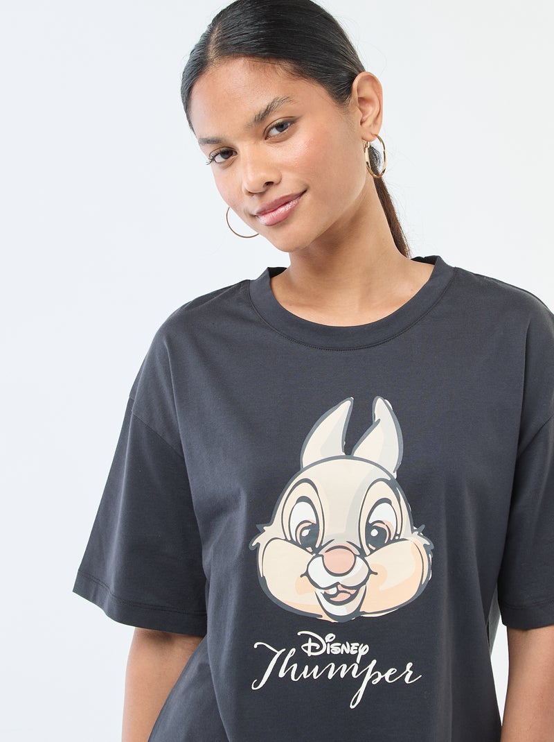 2-delige pyjamaset met 'Stampertje'-print Zwart - Kiabi