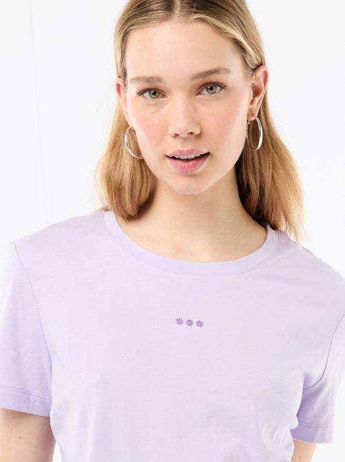 2-delige pyjamaset met T-shirt en geruite broek - Kiabi