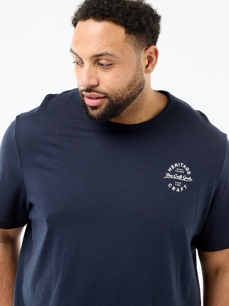 2-delige pyjamaset met T-shirt en korte broek Blauw - Kiabi