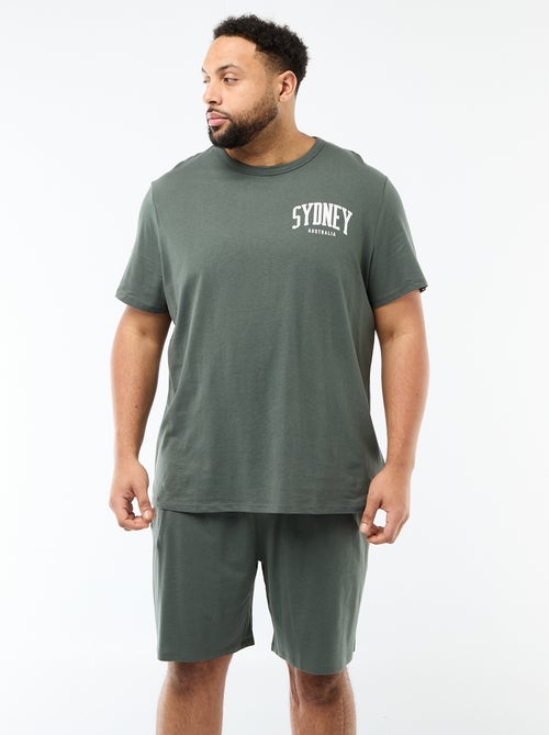 2-delige pyjamaset met T-shirt en korte broek - Kiabi