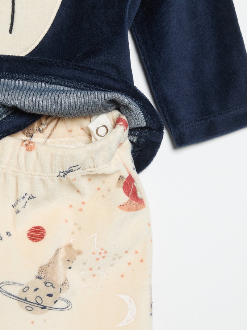 2-delige pyjamaset 'Petit Béguin' Blauw - Kiabi
