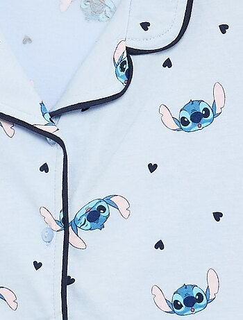 2-delige pyjamaset 'Stitch' 'Disney' met overhemd met korte mouwen en short