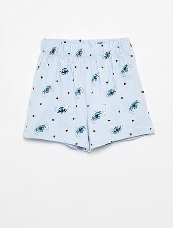 2-delige pyjamaset 'Stitch' 'Disney' met overhemd met korte mouwen en short