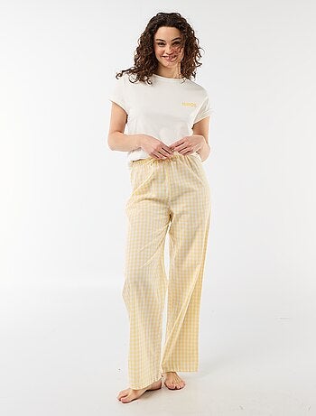 2-delige pyjamaset met T-shirt en gestreepte broek
