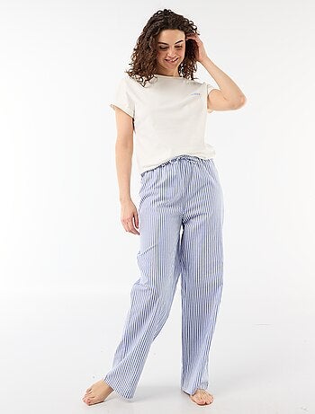 2-delige pyjamaset met T-shirt en gestreepte broek