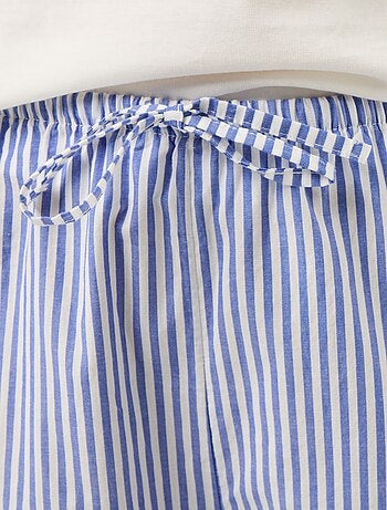 2-delige pyjamaset met T-shirt en gestreepte broek