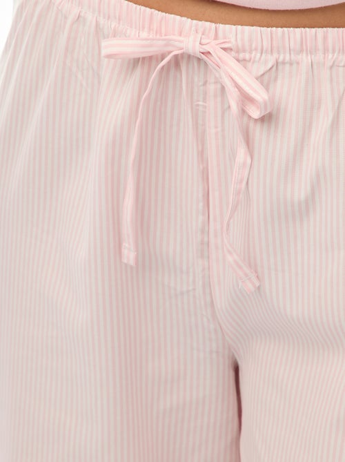 2-delige pyjamaset T-shirt + popeline broek 'Angel' - Kiabi