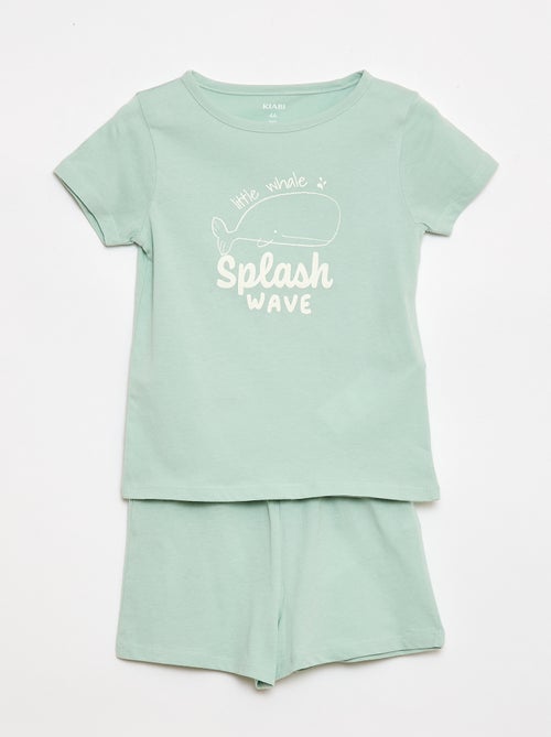 2-delige pyjamaset T-shirt + short - Kiabi