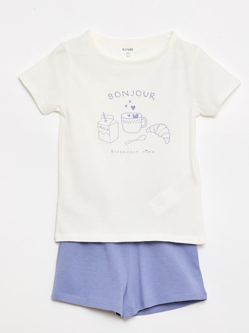 2-delige pyjamaset T-shirt + short - Kiabi