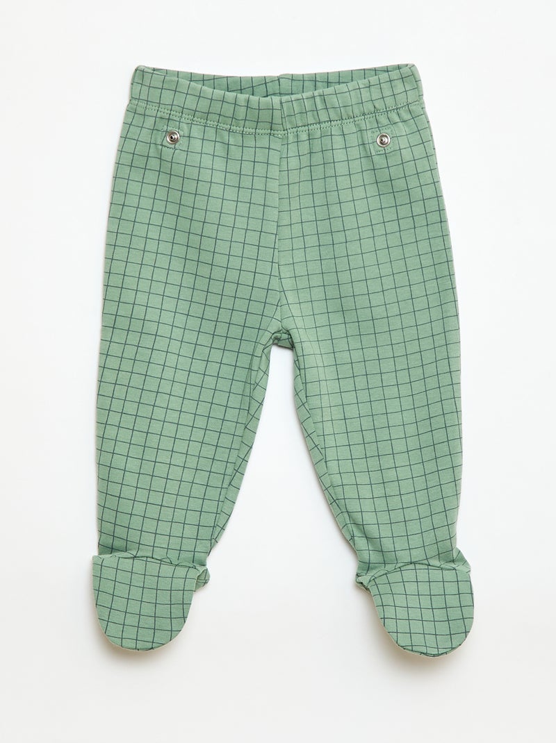 2-delige pyjamaset van fleece Groen - Kiabi